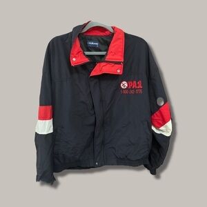 Holloway 1995 Vintage Windbreaker 411 Call Before Digging (XL)